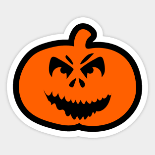 Halloween Funny Cute Cartoon Pumpkin Face Sticker